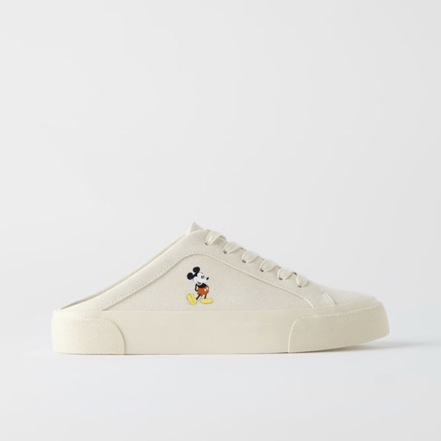 Zara Mickey Mouse Printed Trainers Sneakers 0658