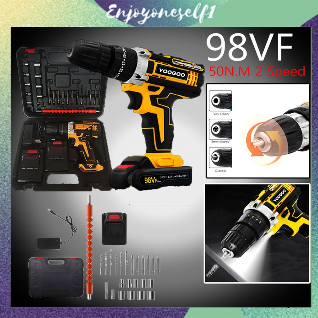 Jual COD/98Vf Mesin Bor Elektrik / Bor Dampak / Mesin Bor Cordless ...