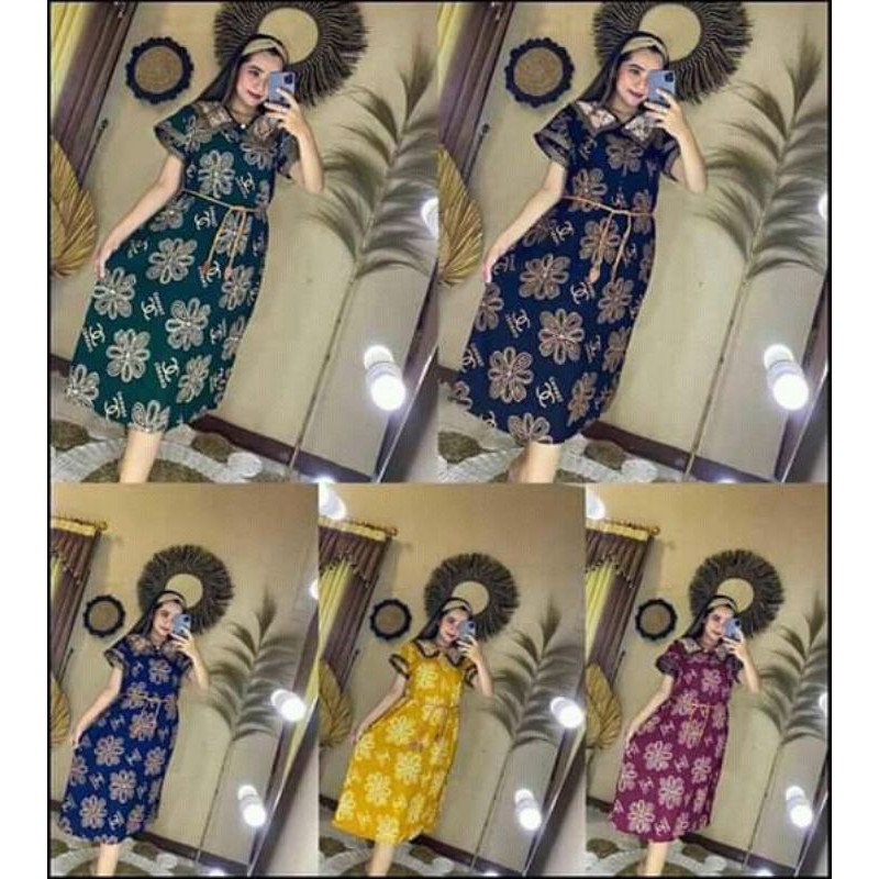 Dress Kirana Brokat Motif