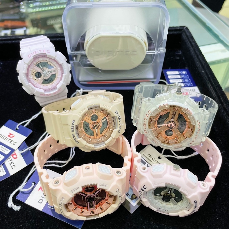 Jam Tangan Wanita DIGITEC (Analog dan Digital) SOFT COLORS MURAH!!