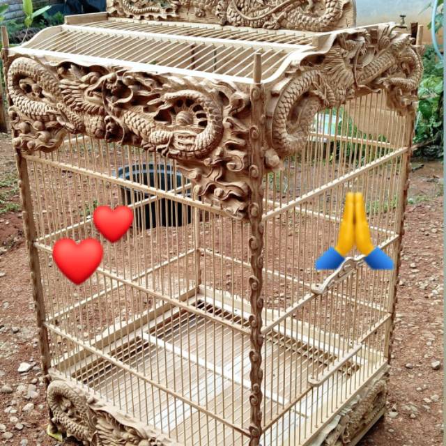 sangkar burung Naga mentahan kastem