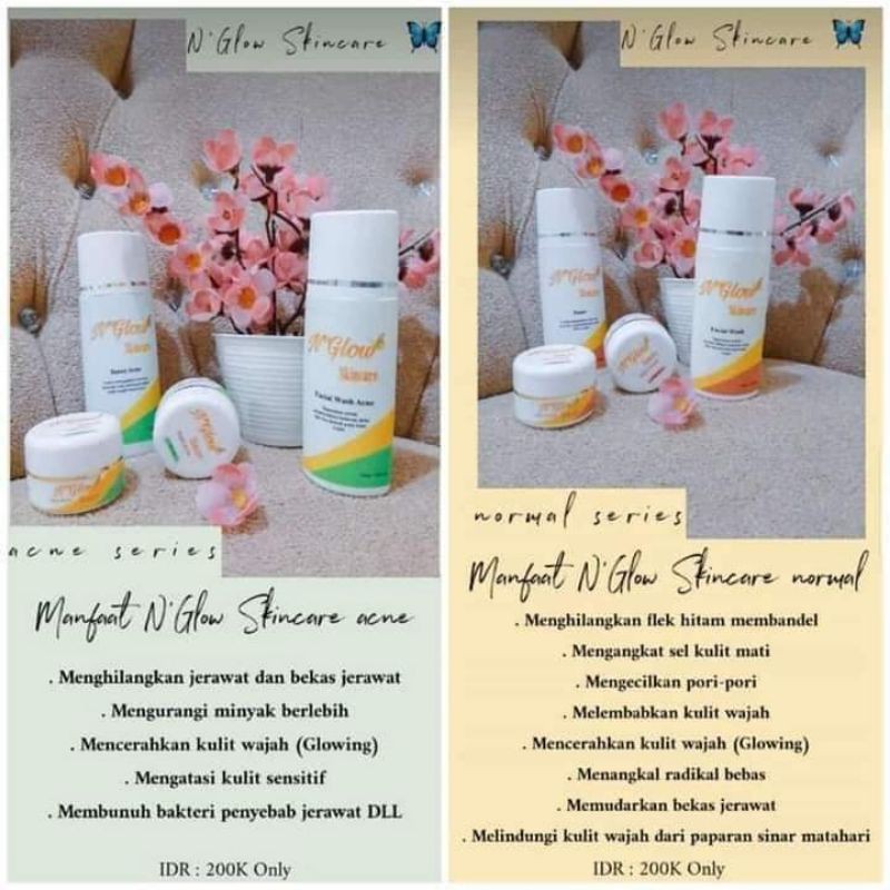 PAKET N'GLOW SKINCARE-ACNE SERIES GLOWING NGLOW
