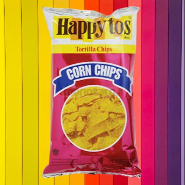 

Happy Tos Merah Chiki Corn Chips Tortila 160gr