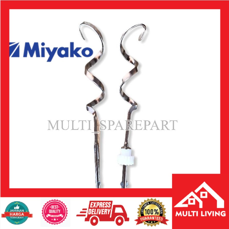 stick spiral dough hook mixer miyako