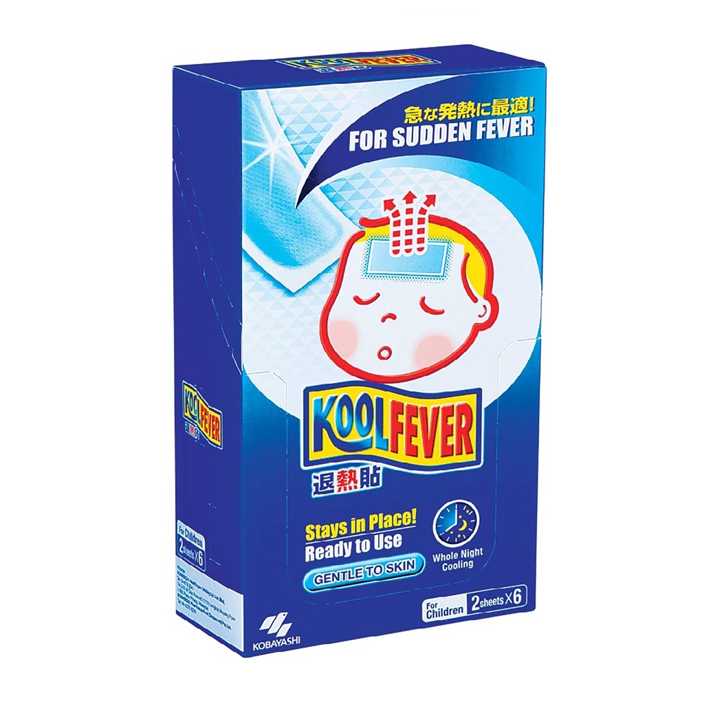 Bisa COD Kool Fever Anak - Plester Kompres Membantu Meredakan Demam - Koolfever Tidak Mudah Lepas - Koolfever