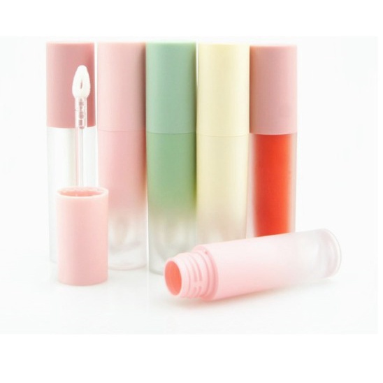Botol Lip Gloss / Lip Balm Akrilik / Acrylic 5ml Botol Kosong LipGlos Kosmetik Bibir 5gram Pink