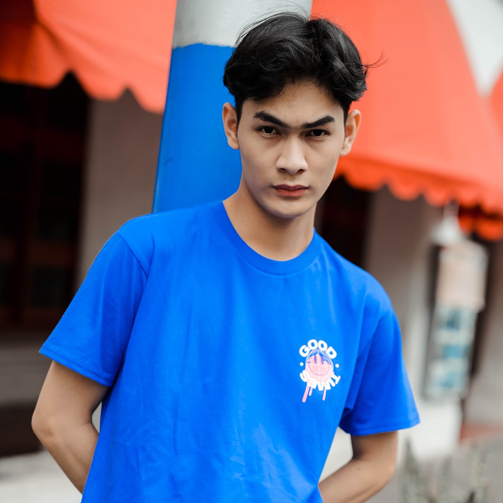 Kaos Distro GOODTIME BLUE New States Apparel Premium Cotton 24s