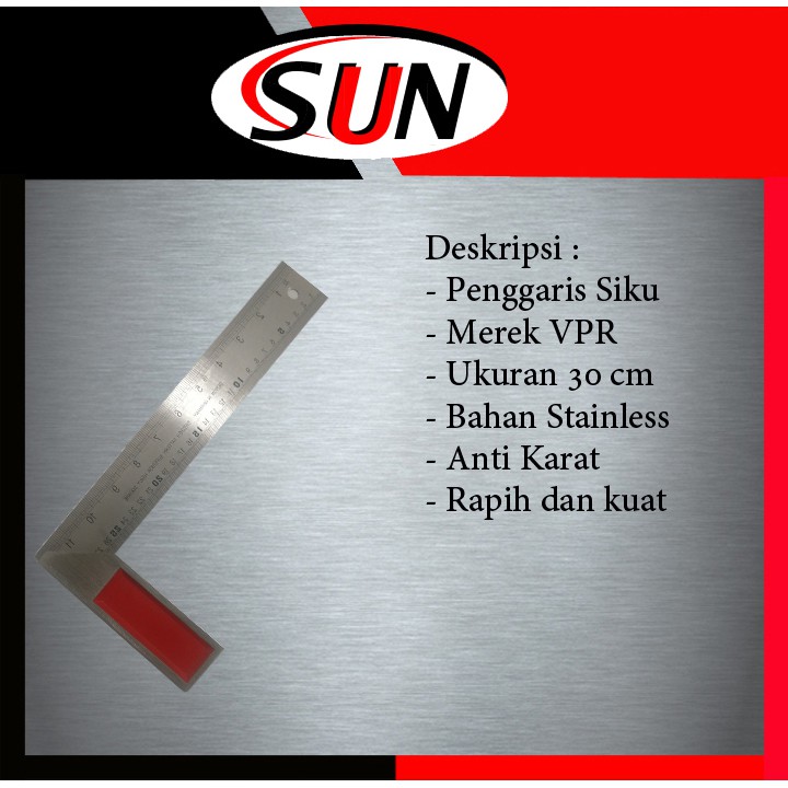 Penggaris Siku Tukang 30 cm Stainless | Shopee Indonesia