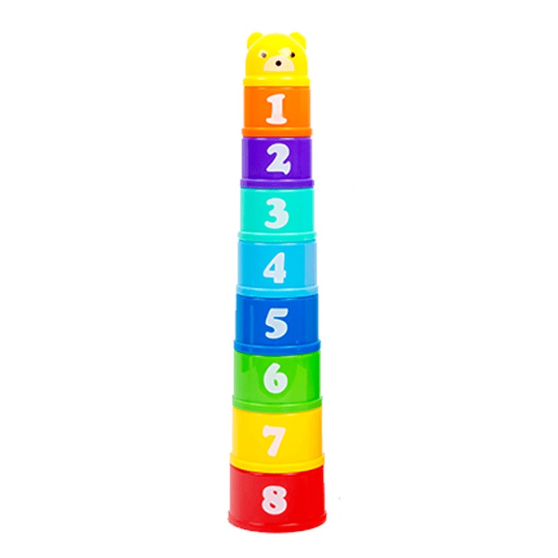 [FUNNY]Mainan Anak Susun Gelas Warna Warni / Stacking Cup Toys / Mainan Edukasi Anak