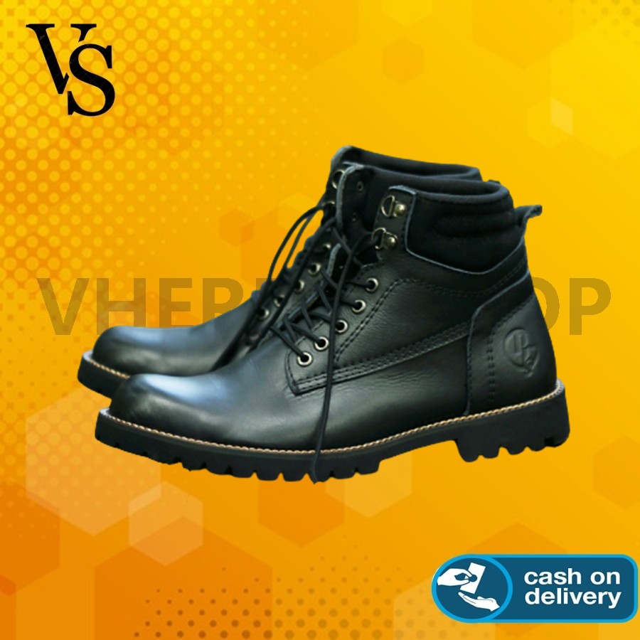 SEPATU BOOTS PRIA ORIGINAL REYL SEPATU PRIA BOOTS SEPATU KULIT PRIA [ VHEREZZSHOP ]