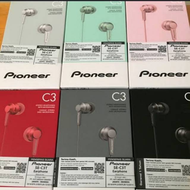 EARPHONE PIONEER SE-C1T .