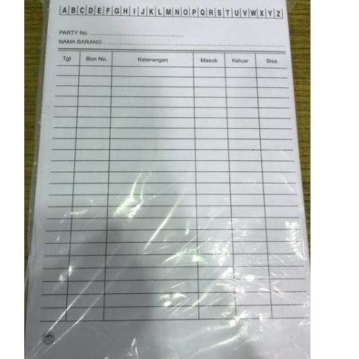 

pzuq KARTU STOCK / STOK BARANG UKURAN KECIL [100 LEMBAR] EBKirim Langsung ̿' ➫
