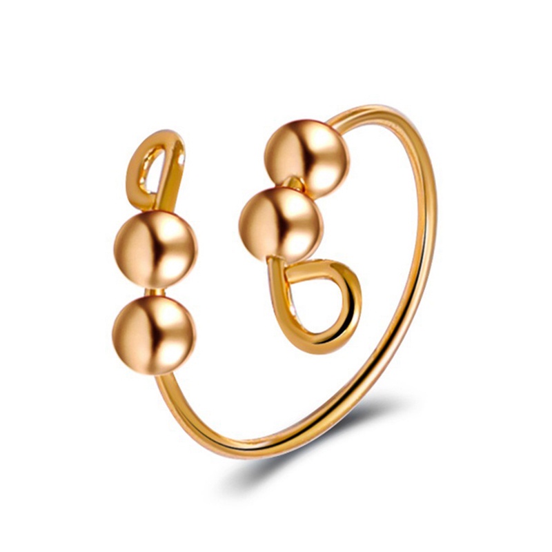 Cincin Model Terbuka Bahan Stainless Steel Dapat Disesuaikan Untuk Wanita