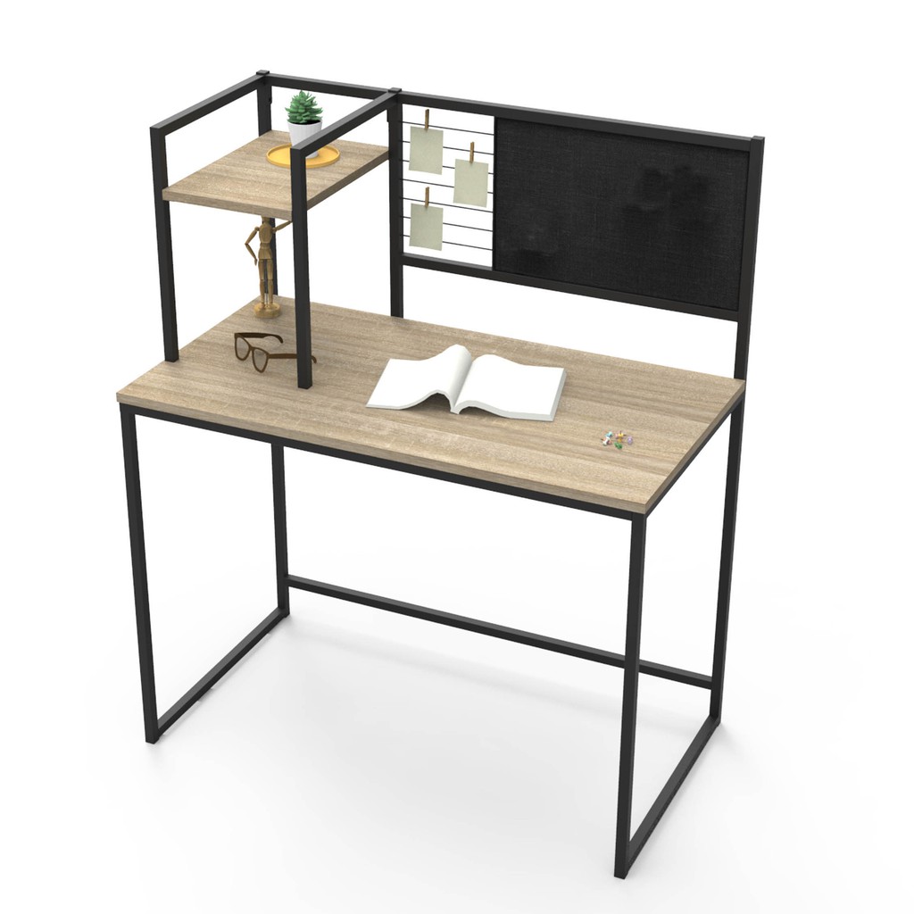 Meja Belajar Study Desk Sonoma Oak M SD 1033 SO BL INT 