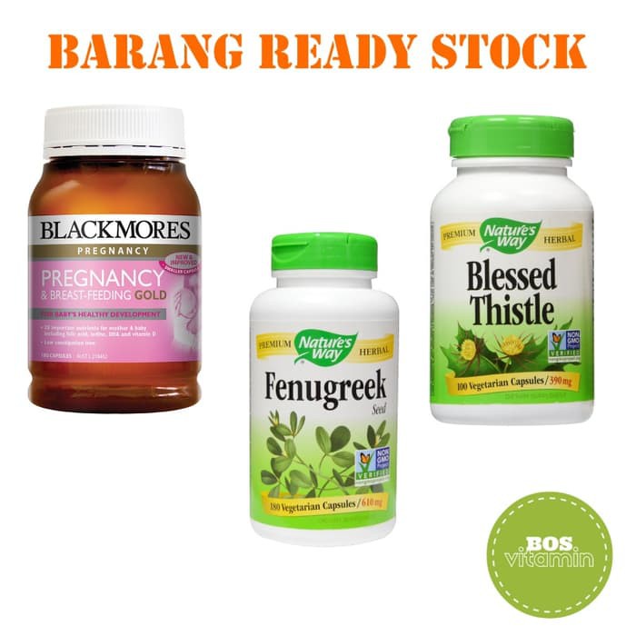 PaHe ASI Booster Blackmores + Fenugreek 180 + Blessed Thistle