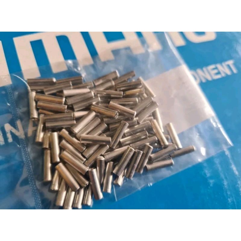 isi 100 pcs end cup cap kondom cable tips tutup kawat kabel inner shifter brake iner bahan alloy alumunium sepeda mtb lipat roadbike road bike seli folding bike