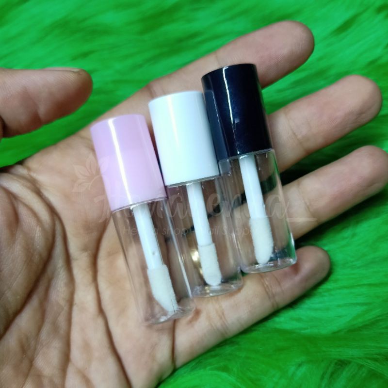 SALE Isi 10 4ml Mini Tube Putih Pink Hitam / Botol Kosong / Empty Tube / Lipgloss / Lem / Liptint / 