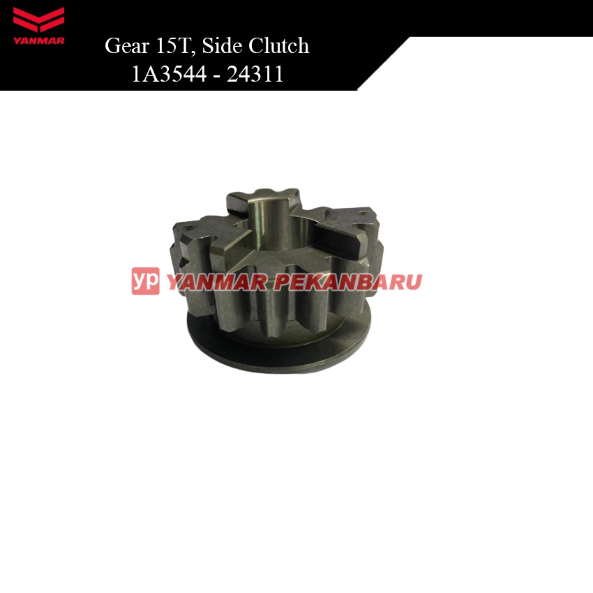 Gear 15T, Side Clutch Bromo (1A3544-24311) untuk mesin traktor tangan yanmar