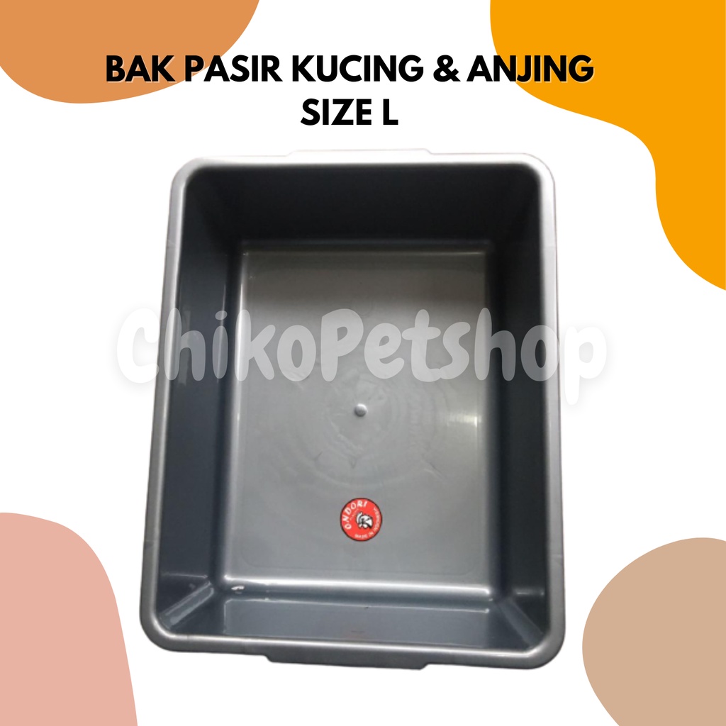 BAK PASIR Tempat Pup [untuk kucing dan anjing] Taiwan Plastic Size LARGE (L)