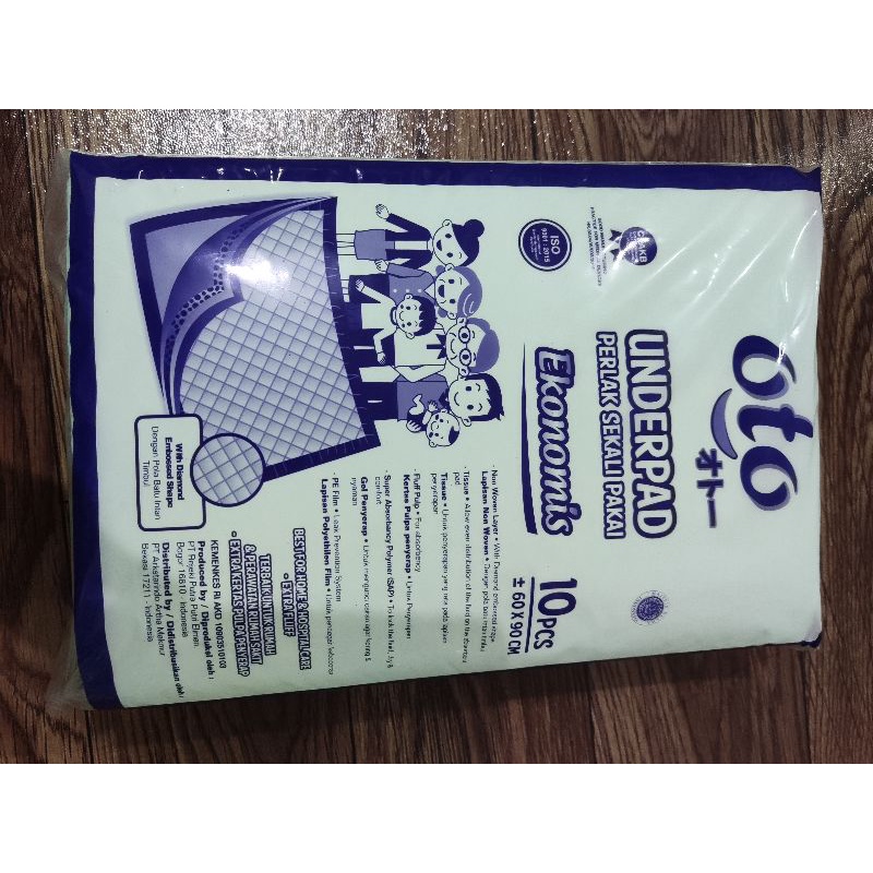 OTO underpad perlak sekali pakai 10 lembar ukuran 60*90 cm