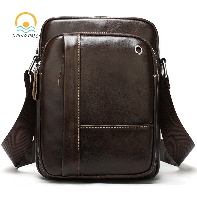 male leather crossbody shoulder bag