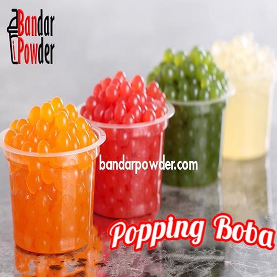 

[KODE AWEAD] Popping Boba Mango 500gram - Poping Boba Produksi Lokal halal - Bandar Powder