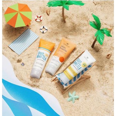 ^ KYRA ^ Emina Sun Screen Protection Sun Battle Sunscreen SPF30 PA+++  dan SPF45 Sunbattle Perawatan Wajah