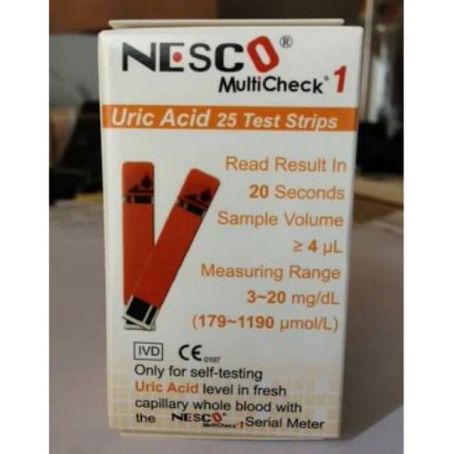 NESCO STRIP URIC ACID STIK ISI ULANG TEST ASAM URAT UA