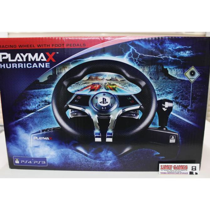 Playmax Hurricane Stir Steering Wheel For Ps4 Ps3