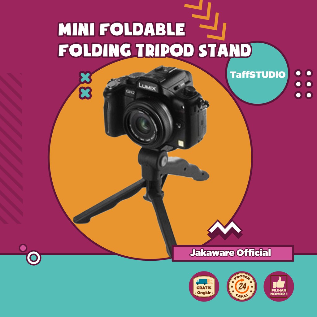 MINI FOLDABLE FOLDING TRIPOD STAND TRIPOT U HOLDER UNTUK CAMERA KAMERA HP SMARTPHONE MONOPOD ACTION 