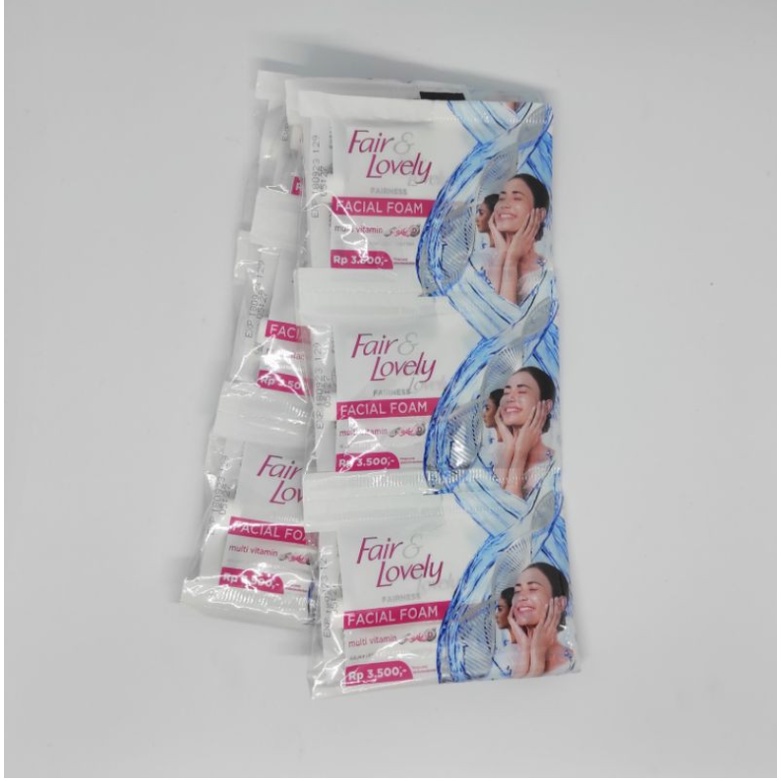 Fair Lovely Facial Foam sachet 9 gr Isi 12 Pcs / 1 Renceng