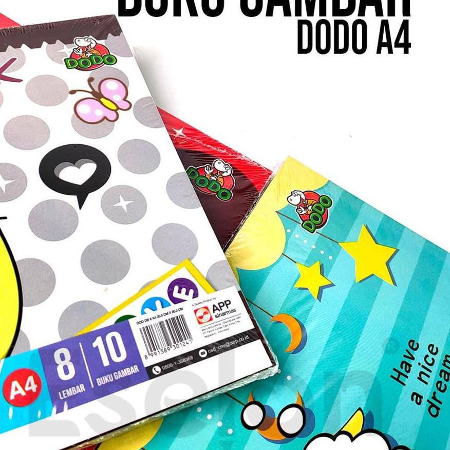

Limited Stock|SQ11|10pcs Buku gambar DODO A4 / 1pack buku gambar DODO A4