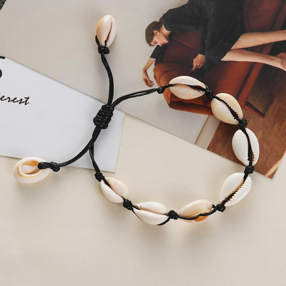 R-FLOWER Shell Gelang Fashion Adjustable Boho Jewelry Rantai Kaki