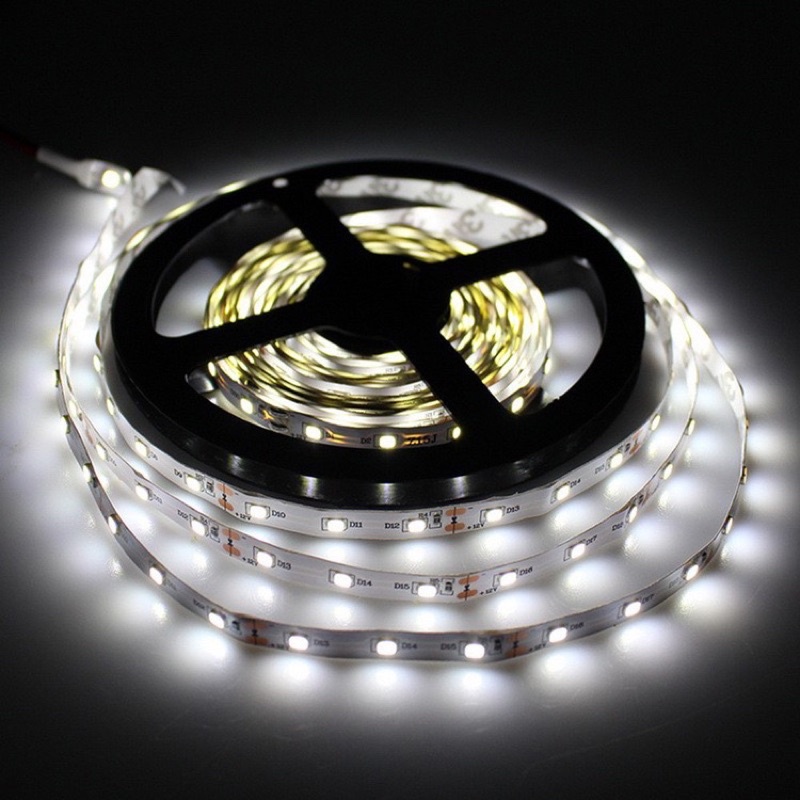 led strip flexible smd 3528 / 2835 ip33 12V (mata kecil indoor) 5 meter / 5M