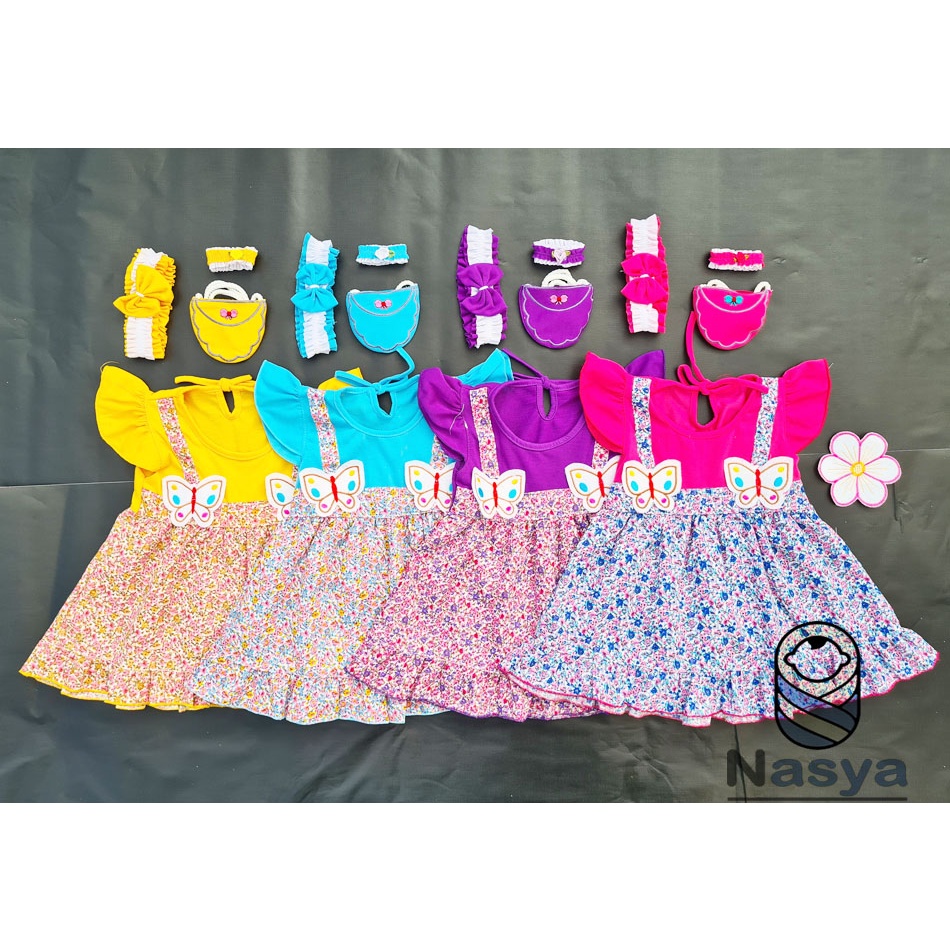 [ PROMO 7.7 ] [P-030] Dress Bayi / Dress Anak Perempuan Usia 0-6 Bulan -  Planet Kids (Planet Kid)