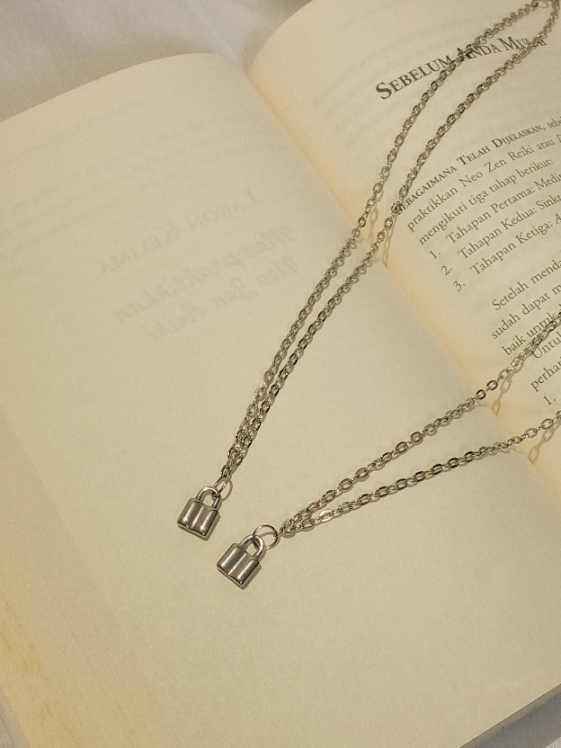 4 Pcs Mini Padlock Charm Gembok Bts Stainless Steel