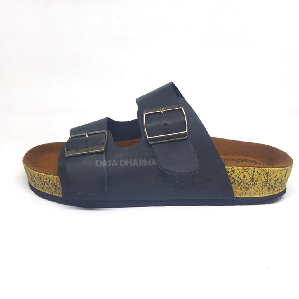Sandal Fladeo Pria Slop Fashion Selop Cowok Slide Polos Original Size 39 - 43