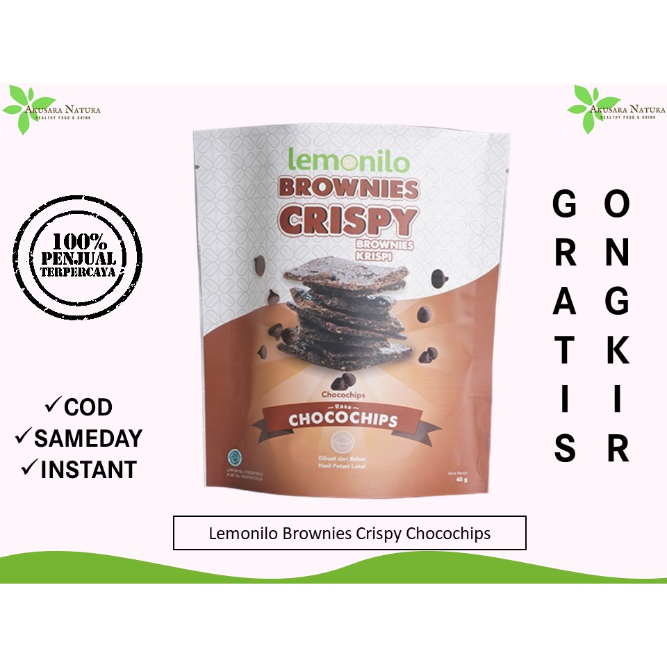 Lemonilo Brownies Crispy  BISA COD | INSTANT | SAMEDAY