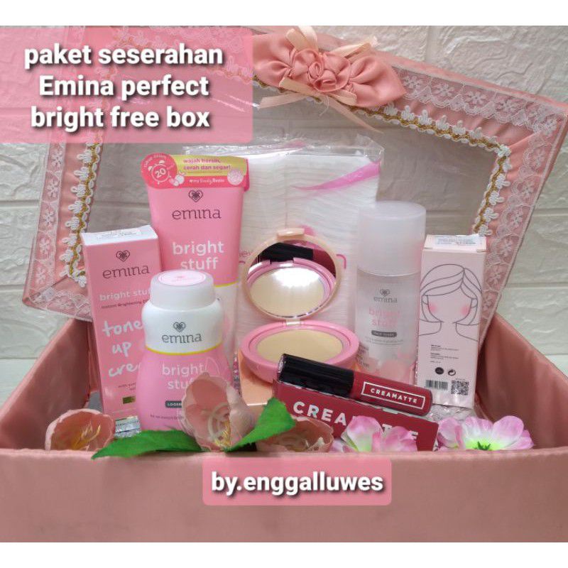 Paket Emina/ Paket seserahan/ paket pernikahan/ hantaran pernikahan/ kado wisuda/ kado nikah