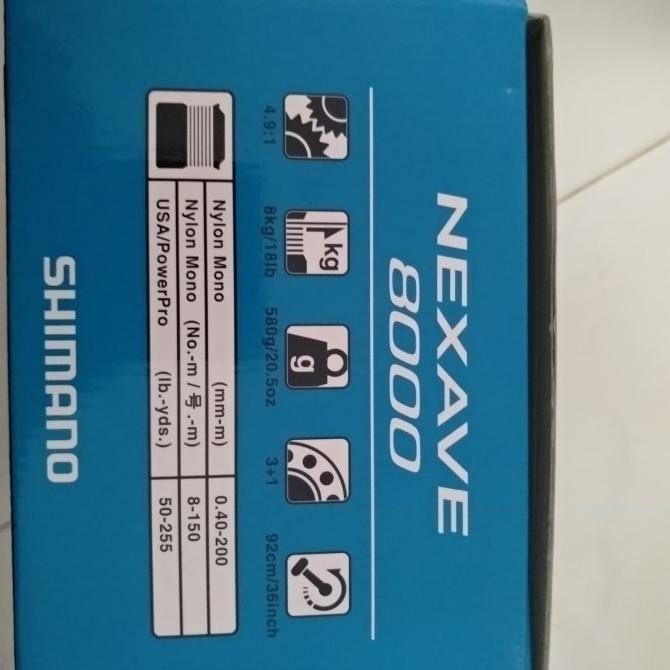 Promo Bulan Ini Reel Shimano Nexave 8000 (New Model 2018) Bagus