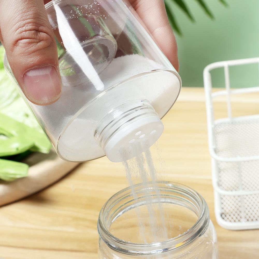 R-FLOWER 6pcs /Set Toples Bumbu Wadah Penyimpanan Hadiah Kotak Transparan Botol Susun Sendiri