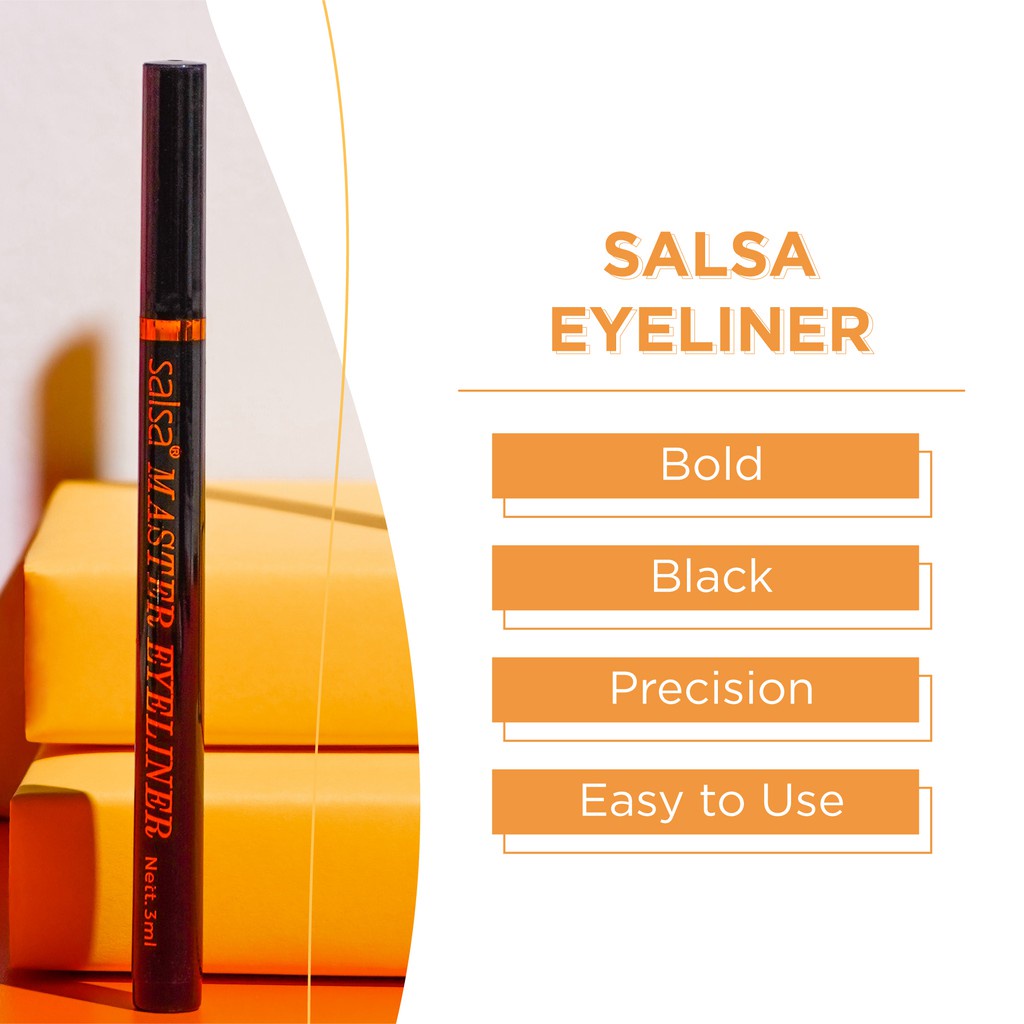 SALSA Master Eyeliner hitam |Eyeliner mata / BOLD EYELINER