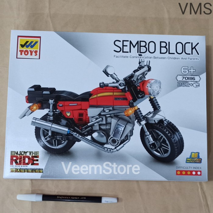 Flash Sale Brick Lego Blocks Motor Cb750 221Pcs [701116] Terbaru