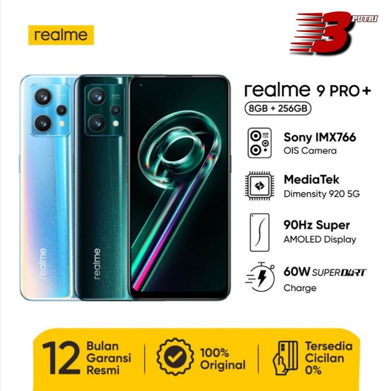 Realme 9 PRO+ (5G) 8Gb/256Gb & Realme 9 PRO (5G) 8/128Gb Garansi Resmi