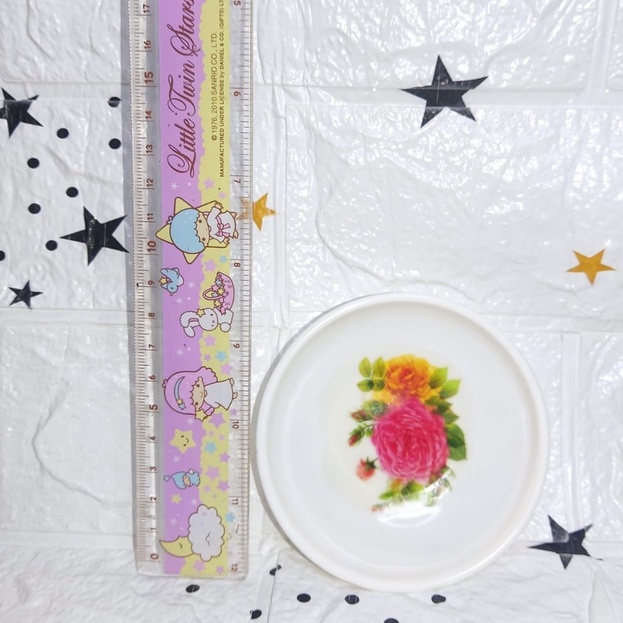 Mangkok Sambal Mangkuk Bulat Melamin Motif Bunga Souvenir Murah Ecer Satuan