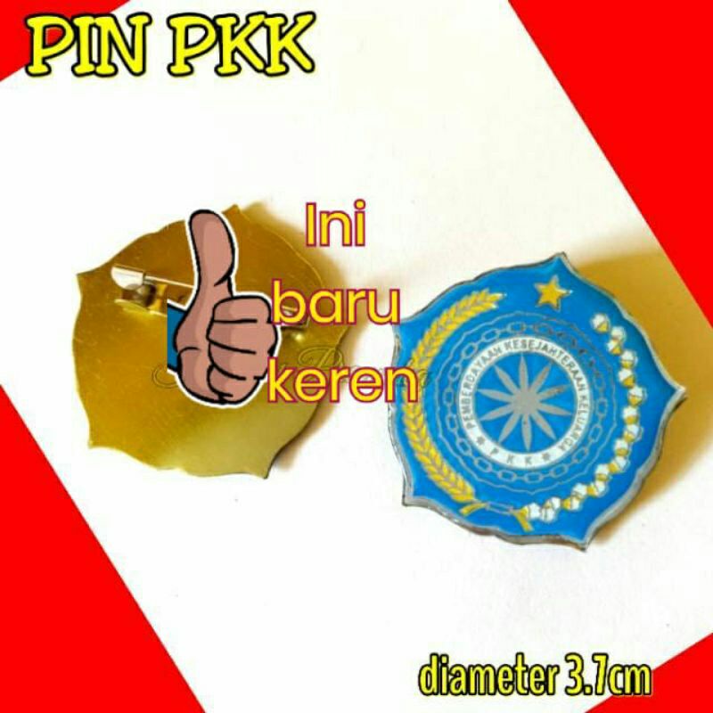 PIN PKK Murah Warna Hijau dan Biru