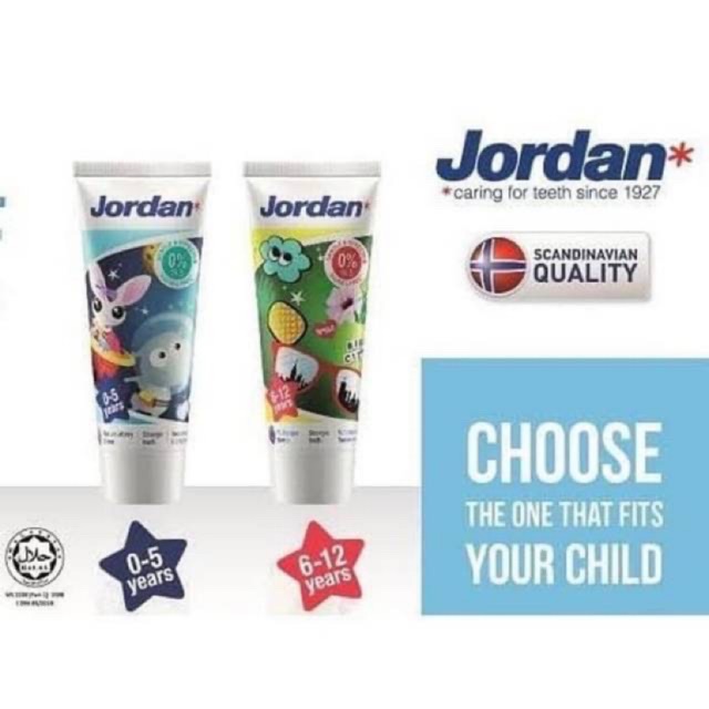 Jordan toothpaste - pasta gigi bayi dan anak