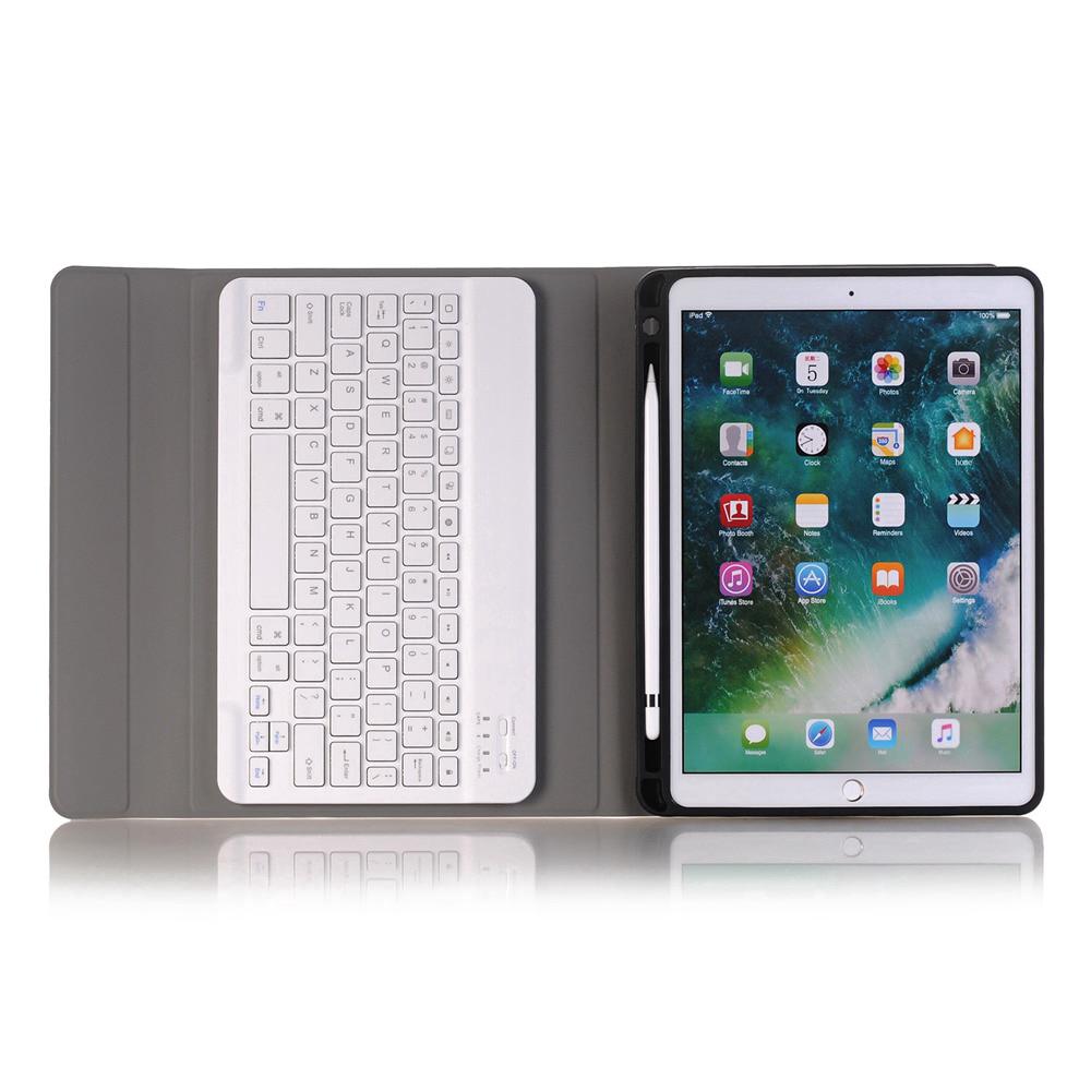 Keyboard Wireless Bluetooth Ultra Tipis Bahan Kulit PU