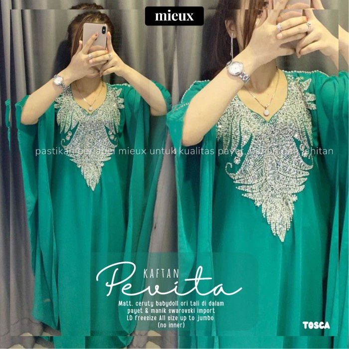 Kaftan Wanita Terbaru Pevita Kaftan - Ori Mieux BTC OLSHOP