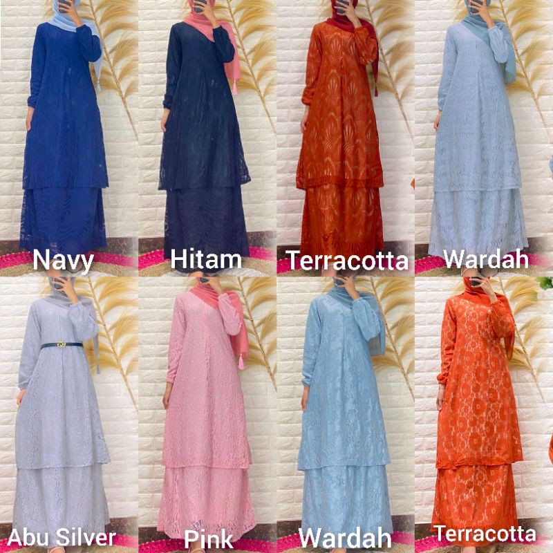 Gamis Malaysia Brokat Busui